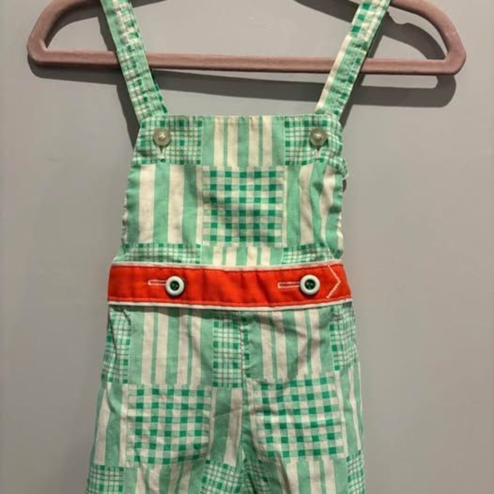 Vintage baby romper overalls 6-9 mo
